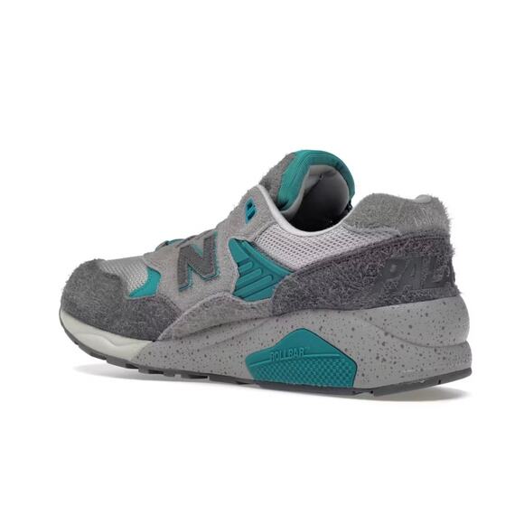 NIB Palace & New Balance Collab 580 Gargoyle Grey Blue MT580PA2 Low Sneakers 11 - Picture 4 of 16